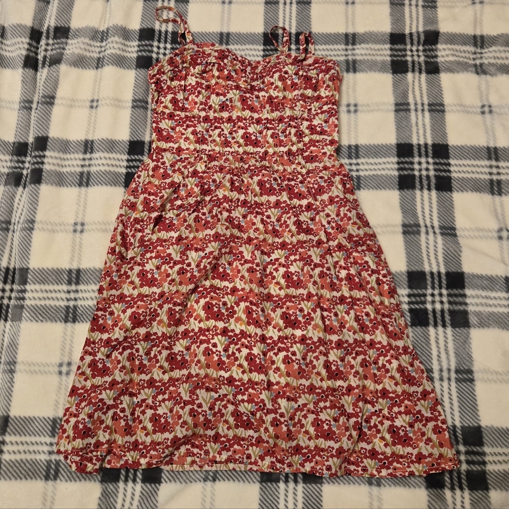 American Eagle Floral Sundres With Pockets And Changeable Straps SIZE 0